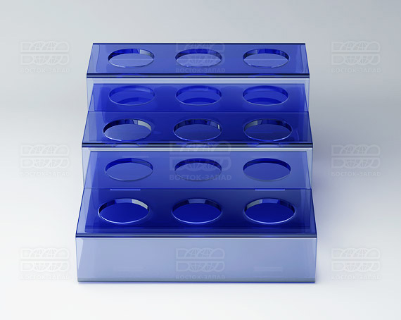 Подставка 115х138х75 мм K_26 - фото 1, цвет - Синий, материал - Прозрачный акрил