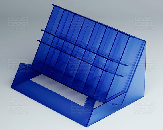 Стойка под лаки 207х158х143 мм К_16 - фото 3, цвет - Синий, материал - Прозрачный акрил