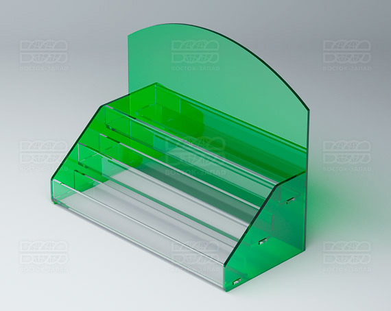Подставка под лаки 252х200х116 мм К_15 - фото 2, цвет - Зеленый, материал - Прозрачный акрил