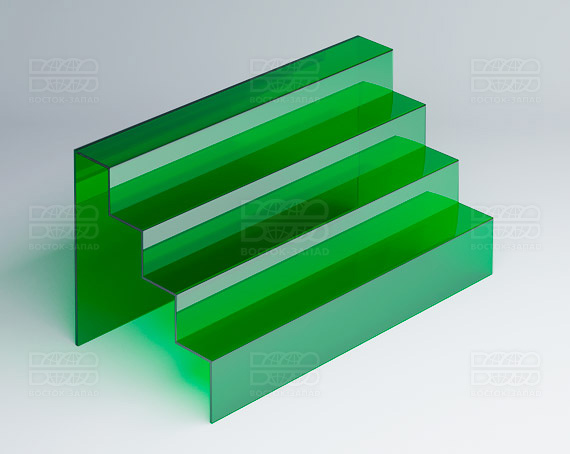 Горка универсальная 400х200х200 мм K_10_2 - фото 3, цвет - Зеленый, материал - Прозрачный акрил