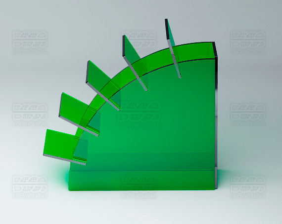Подставка для ножниц 100х30х100 мм K_30 - фото 3, цвет - Зеленый, материал - Прозрачный акрил