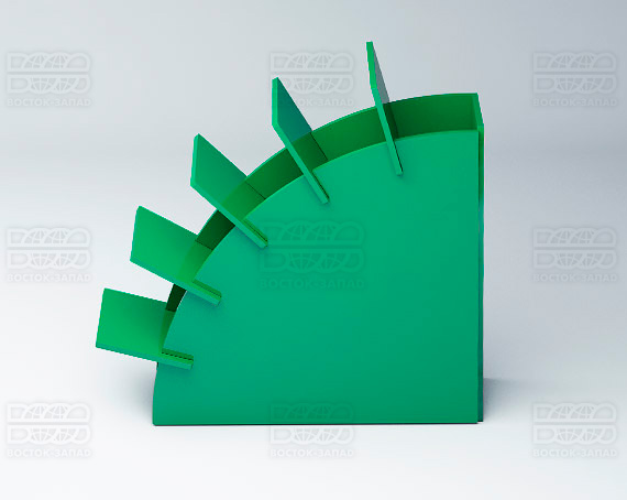 Подставка для ножниц 100х30х100 мм K_30 - фото 3, цвет - Зеленый, материал - Глухой акрил