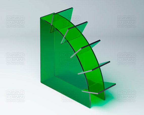 Подставка для ножниц 100х30х100 мм K_30 - фото 2, цвет - Зеленый, материал - Прозрачный акрил