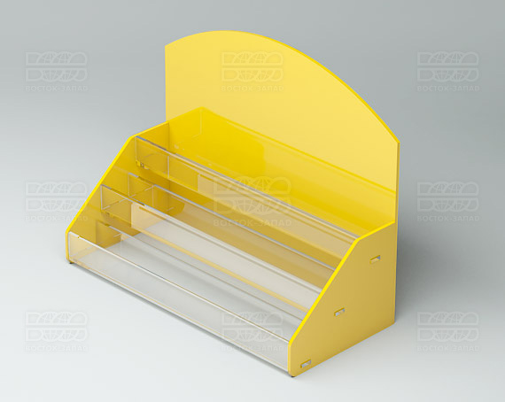 Подставка под лаки 252х200х116 мм К_15 - фото 2, цвет - Желтый, материал - Глухой акрил